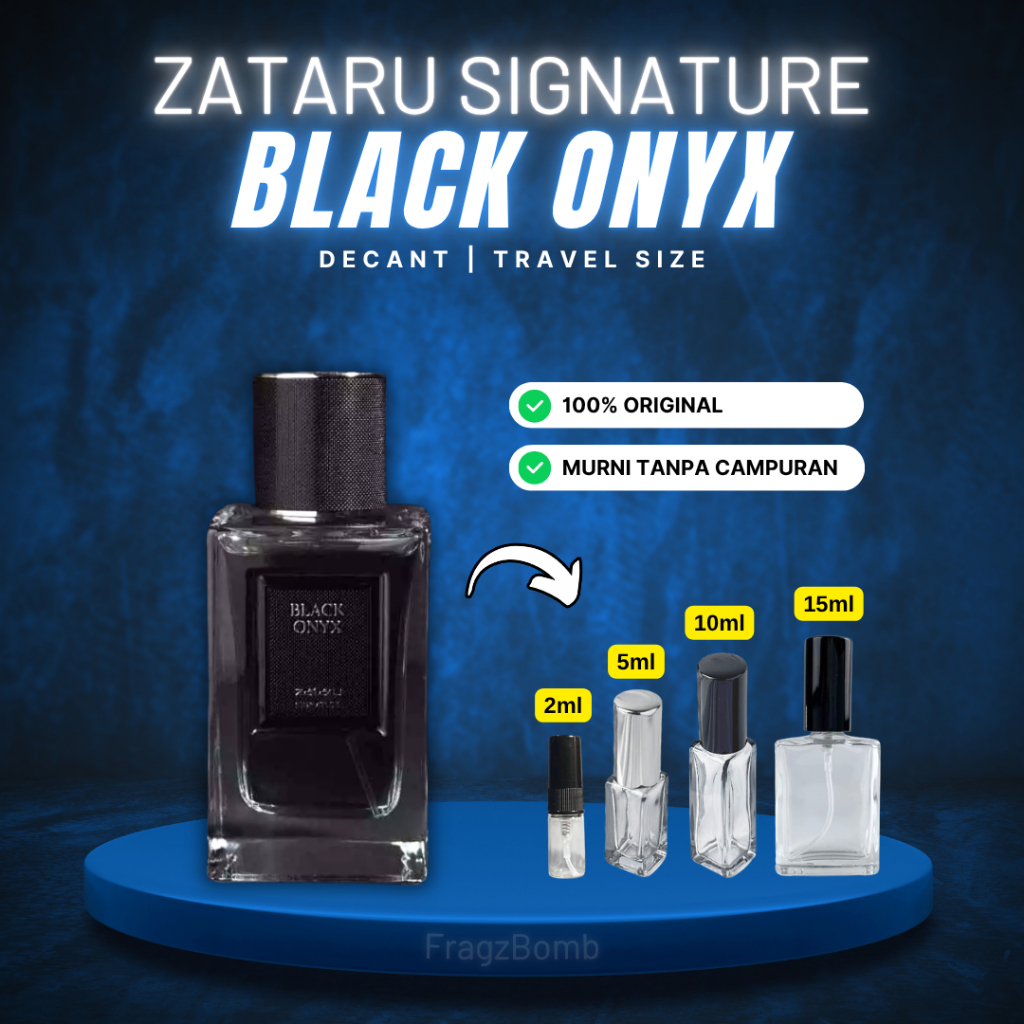 [DECANT] Zataru Signature Black Onyx Extrait de Parfum - Parfum Pria