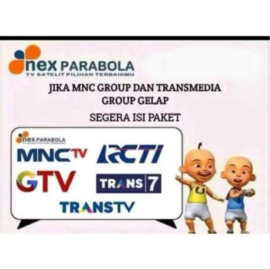 NEW PROMO PAKET NEX Parabola/MATRIX TV Paket Basic + Kids 30HARI /180HARI /1TAHUN Kualitas HD Banget