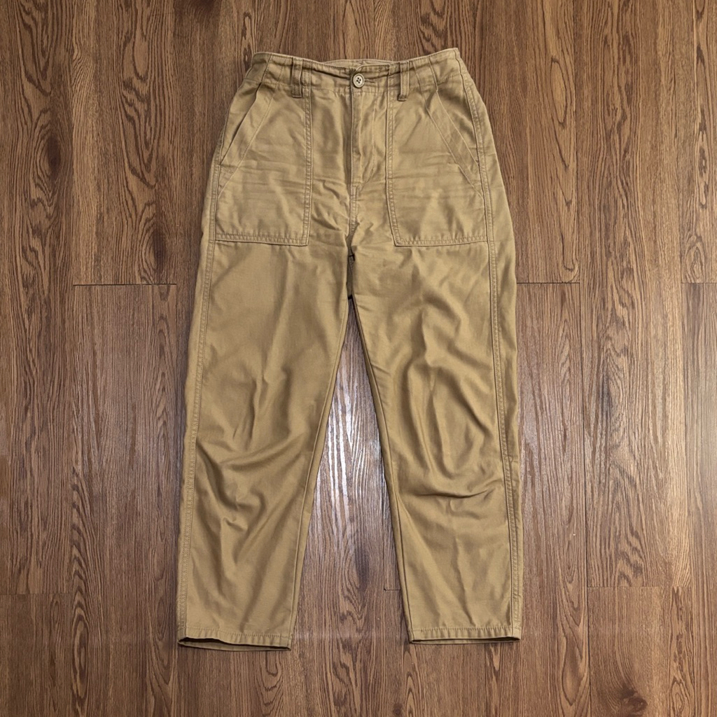 Celana Fatigue Wanita Khaki GU by Uniqlo High Waist size S