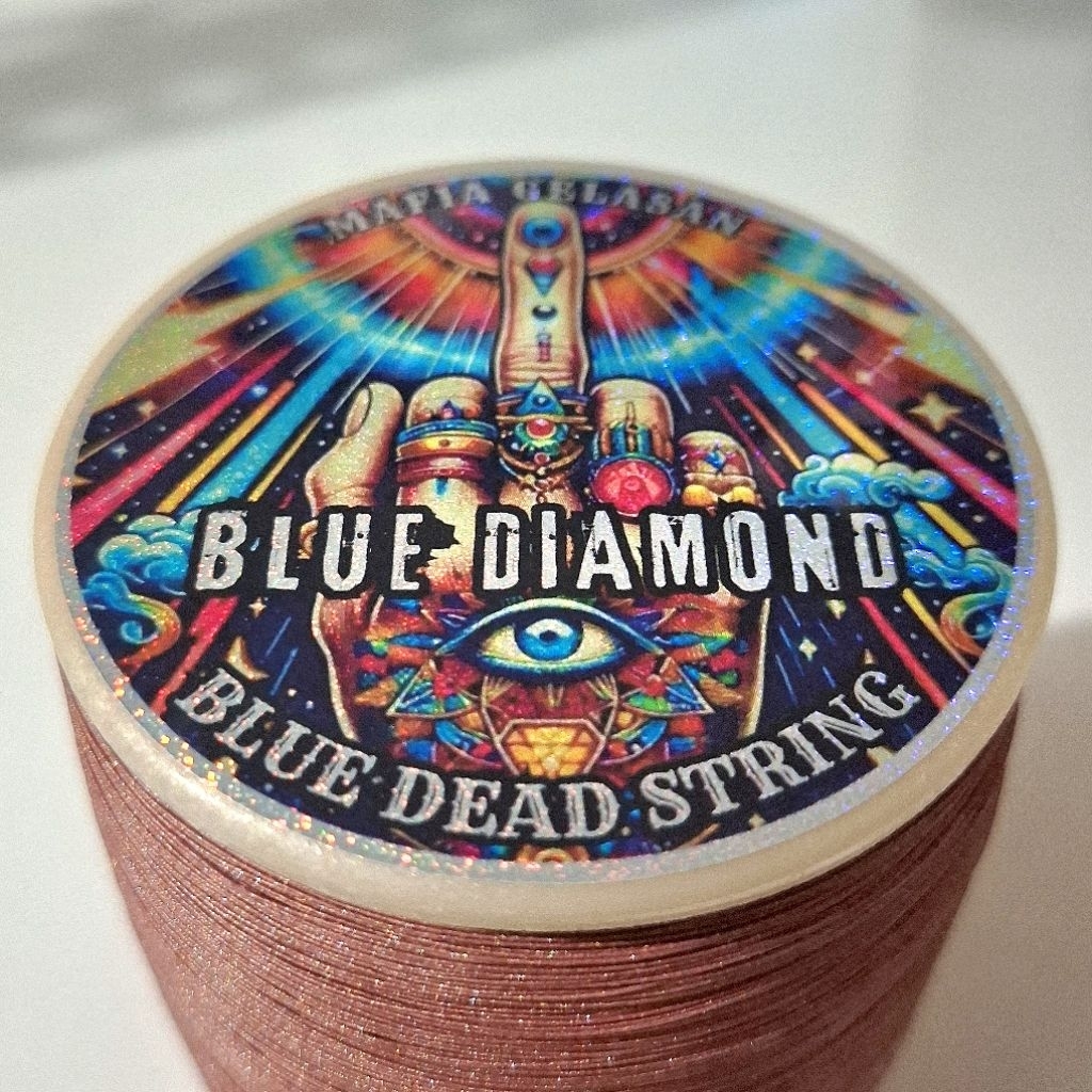 Gelasan 6000 Yard BLUE DIAMOND Bahan Matot biru bening Original import by MAFIA GELASAN