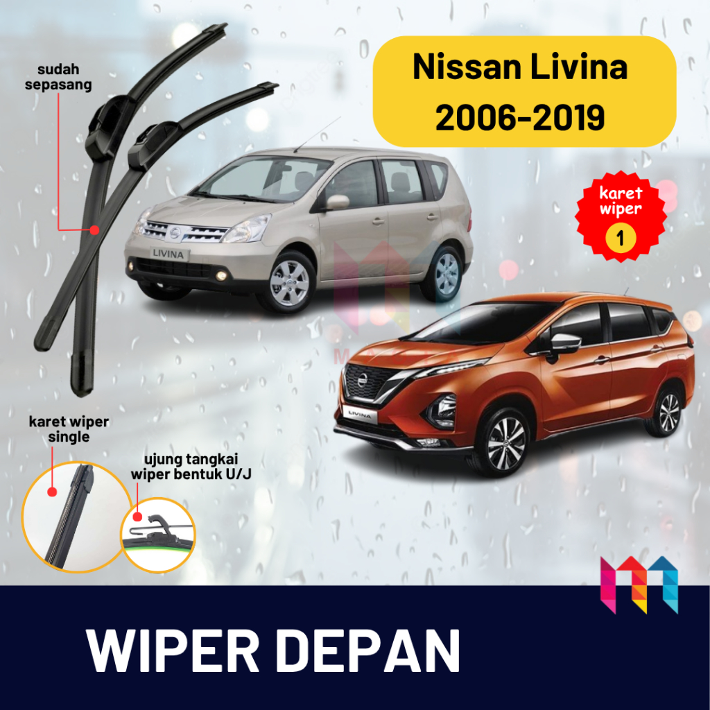 WIPER LIVINA DEPAN WIPER LIVINA L11 WIPER LIVINA L10 WIPER LIVINA 2019 WIPER LIVINA X GEAR WIPER LIV