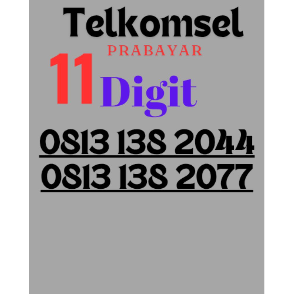 kartu perdana telkomsel simpati 11 DIGIT