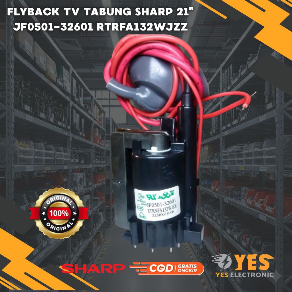 FLYBACK TV TABUNG SHARP JF0501-32601 FA132WJZZ FLYBACK FA 132BERKUALITAS