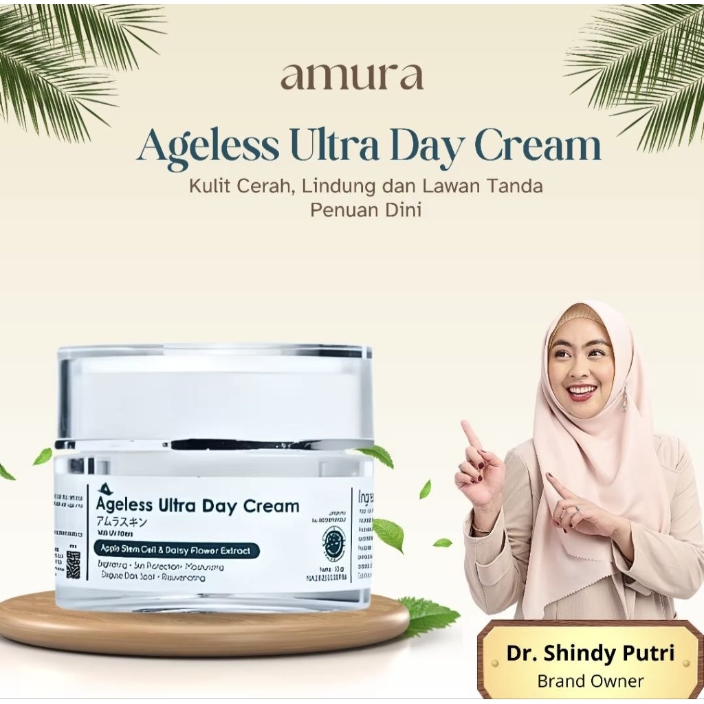 ORIGINAL AMURA  Ageless Ultra Day Cream 10g | Cream Siang