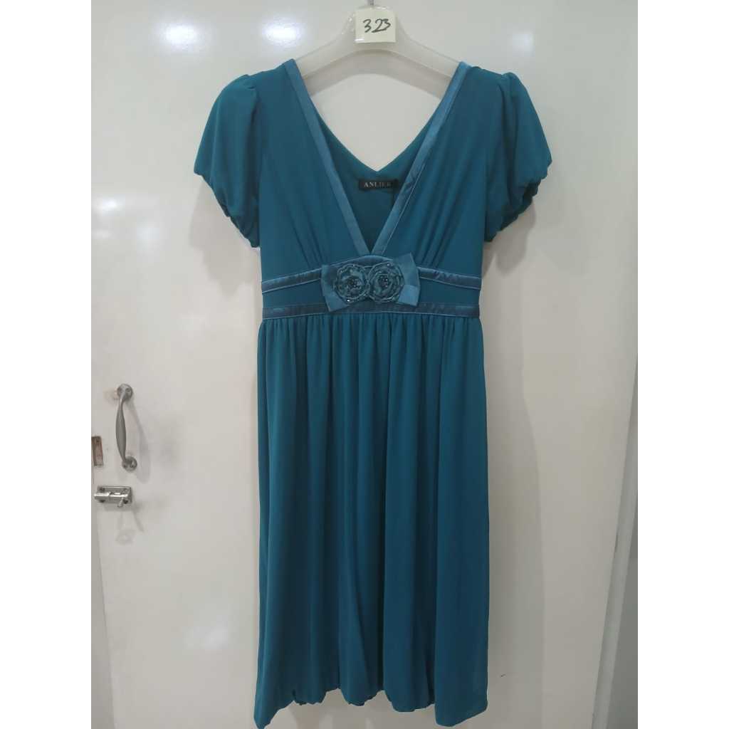 323 DRESS PESTA REMAJA BRIDESMAID TOSCA SEXY TANPA LENGAN JOGJA TOSCA IMPORT MURAH