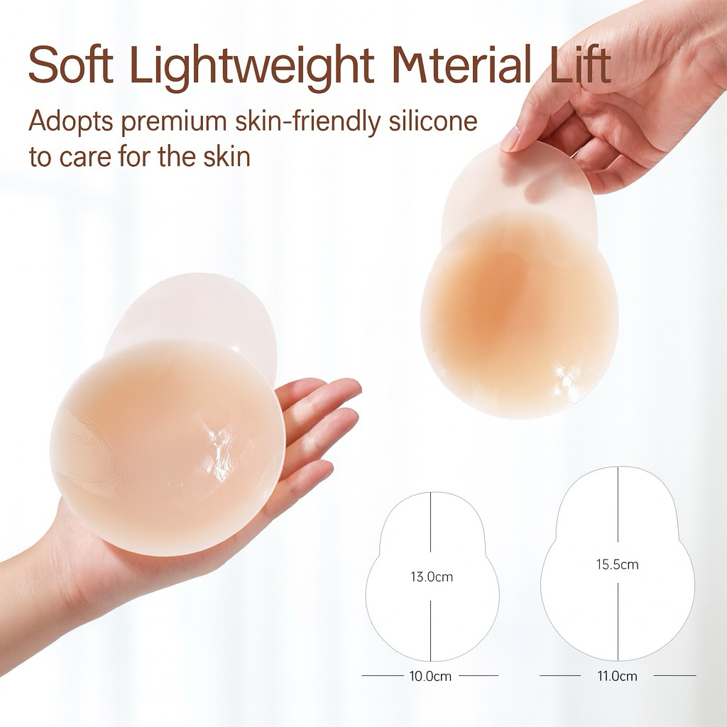 Big breast breast patch anti-sagging lifting silicone wedding dress special push-up support invisibl