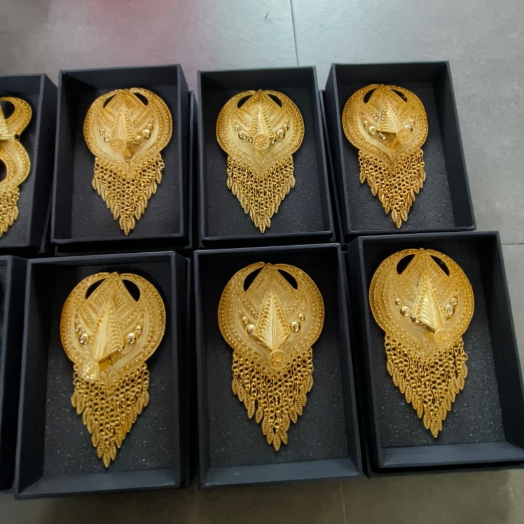 Bros Karo Lapis Emas 24k/ Bros Jumbo/Bros Adat/Bros Pernikahan