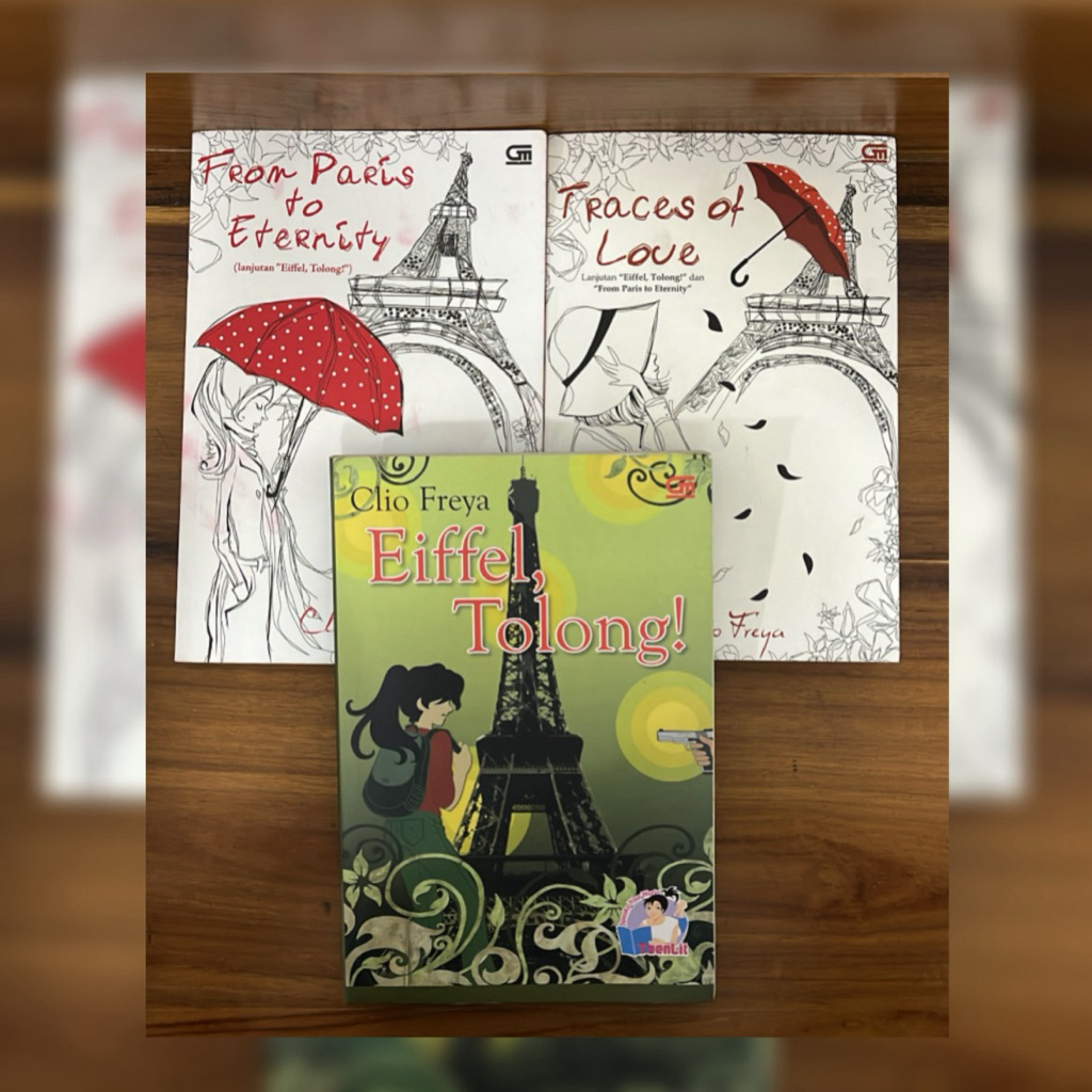 Preloved Novel Eiffel tolong set - Clio Freya
