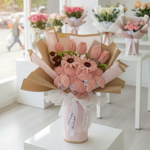 Custom Buket wisuda Buket bunga box cantik buket box bunga cantik buket bunga palembang buket nikah