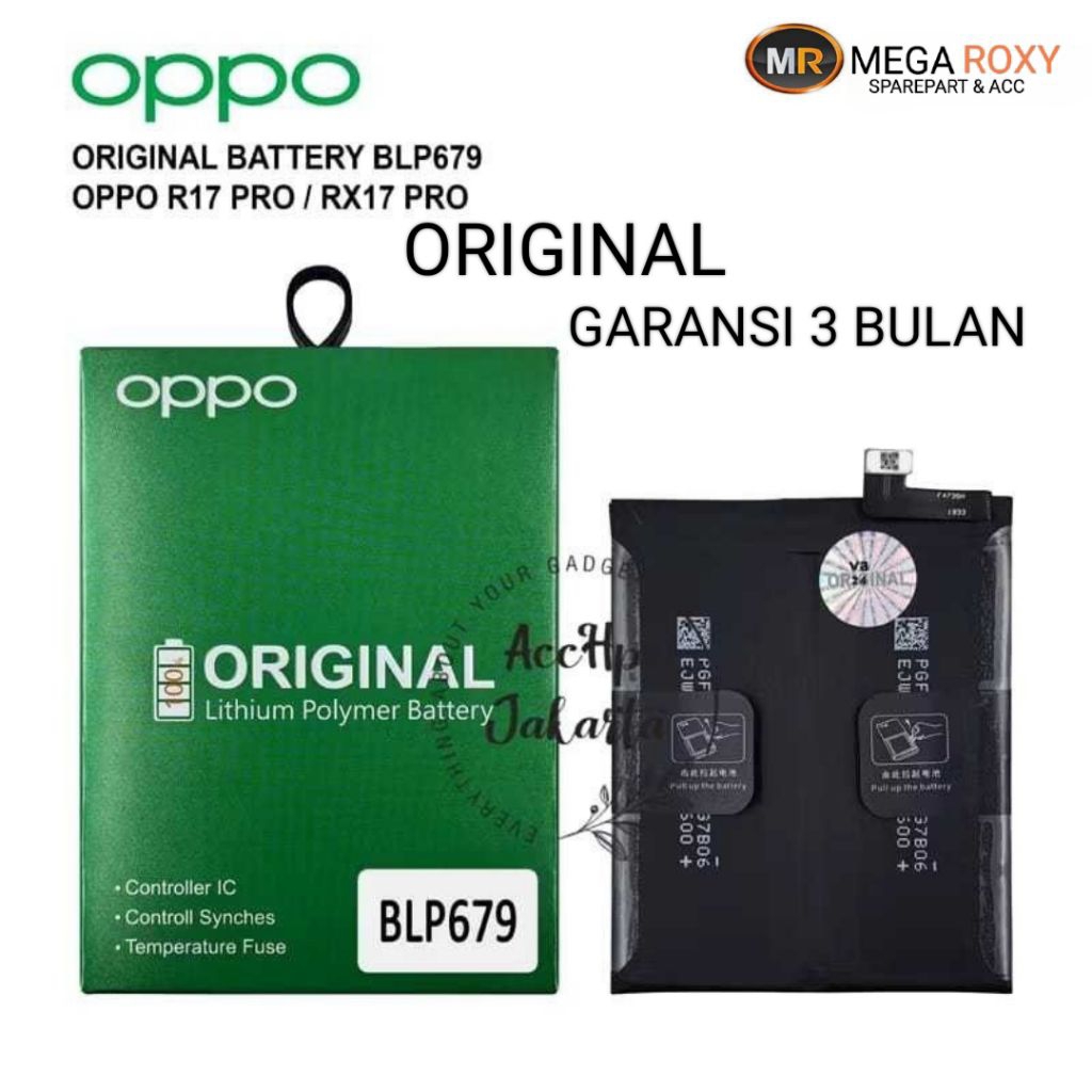 BATRE BATERAI ORIGINAL OPPO R17 PRO / RX 17 PRO BLP679 BLP 679 BATRAI BATTERY