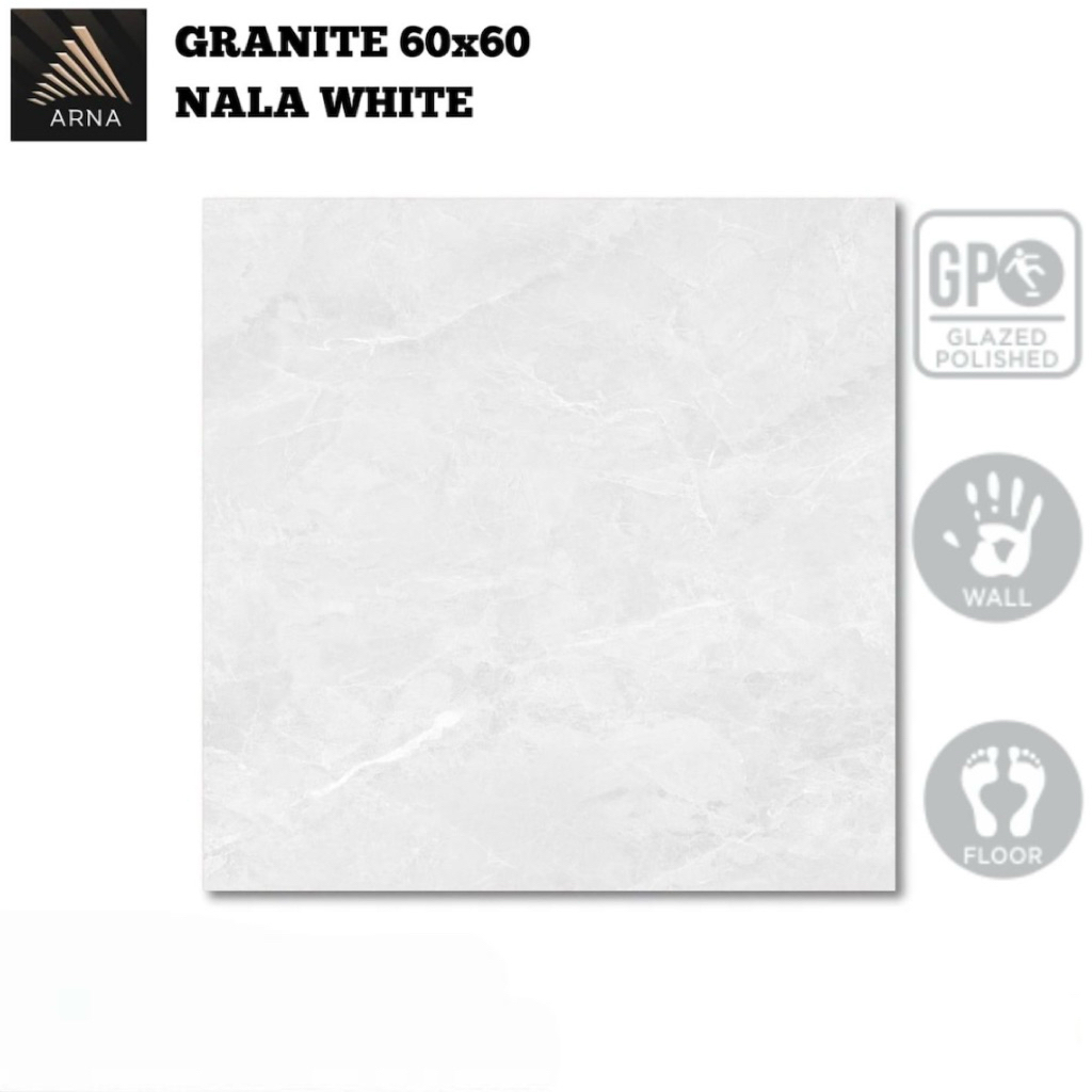 Granit 60x60 Arna Nala White | Glazed Polished
