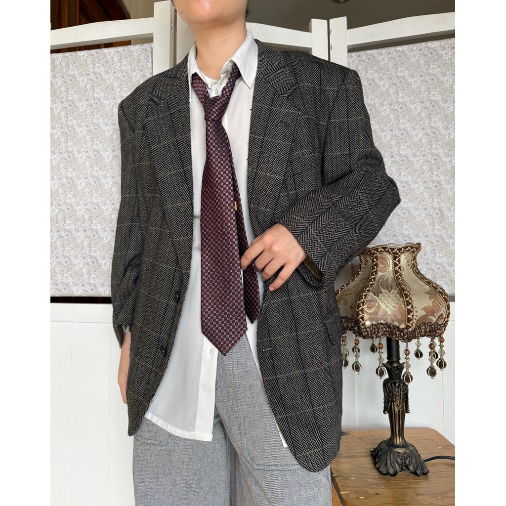 Rogatis Herringbone Blazer