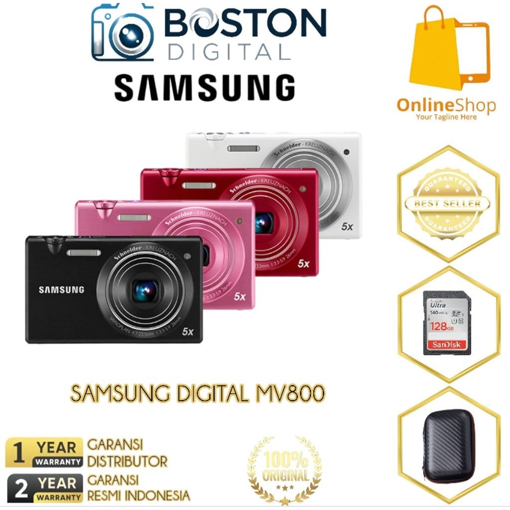 CAMERA SAMSUNG MV800 / CAMERA DIGITAL SAMSUNG MV800 / MV800 - BOX PUTIH, CAMERA ONLY