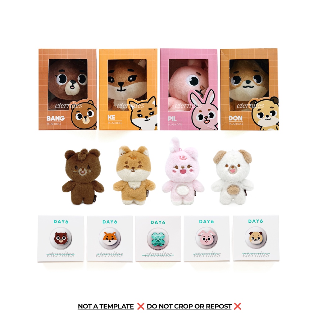 [ READY STOCK / OFFICIAL ] DAY6 PLUSH DENIMALZ 2024 DENIMALZ 10CM LIGHT BAND CUSTOM COVER