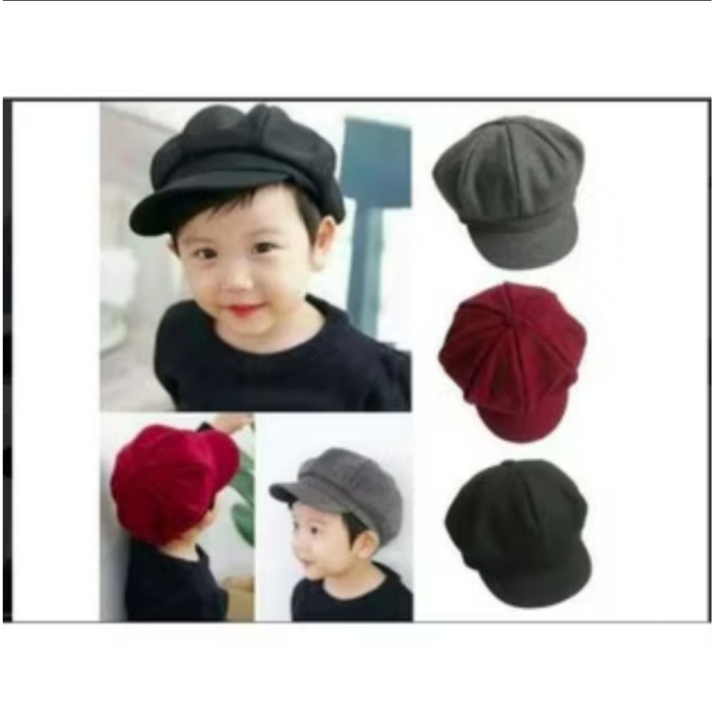 TOPI APOLO POLOS ANAK BAYI / TOPI NEWSBOY ANAK BAYI TERLUCU
