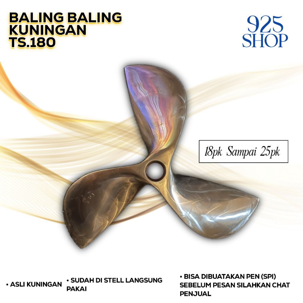 Baling baling atau kipas kapal perahu TS.180 Stell 18PK Sampai 25PK