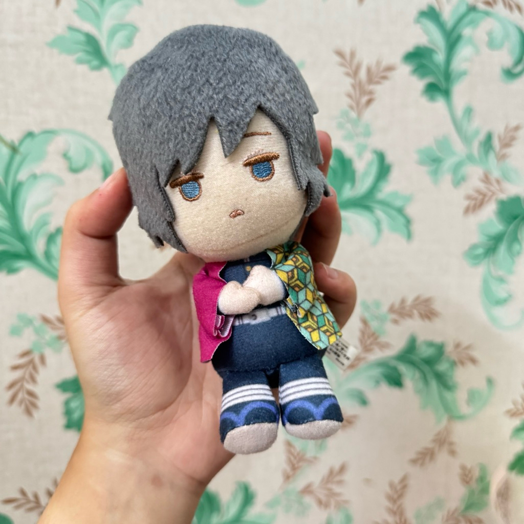 Ganci Demon Slayer Giyu Mini Pofutto — Banpresto Kimetsu no Yaiba Plush Keychain Tomioka Giyuu gantu