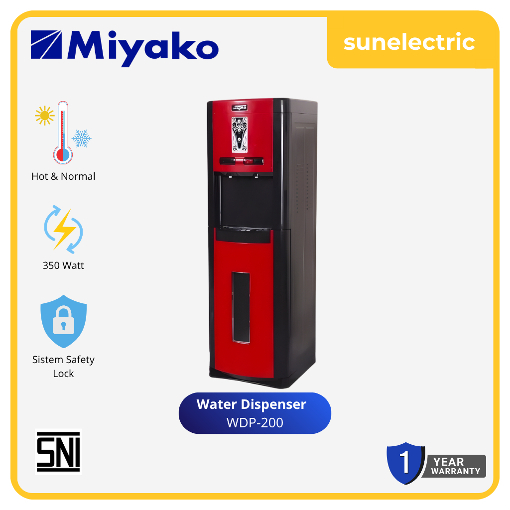 Miyako WDP-200 Dispenser WDP200 / WDP 200 - Merah