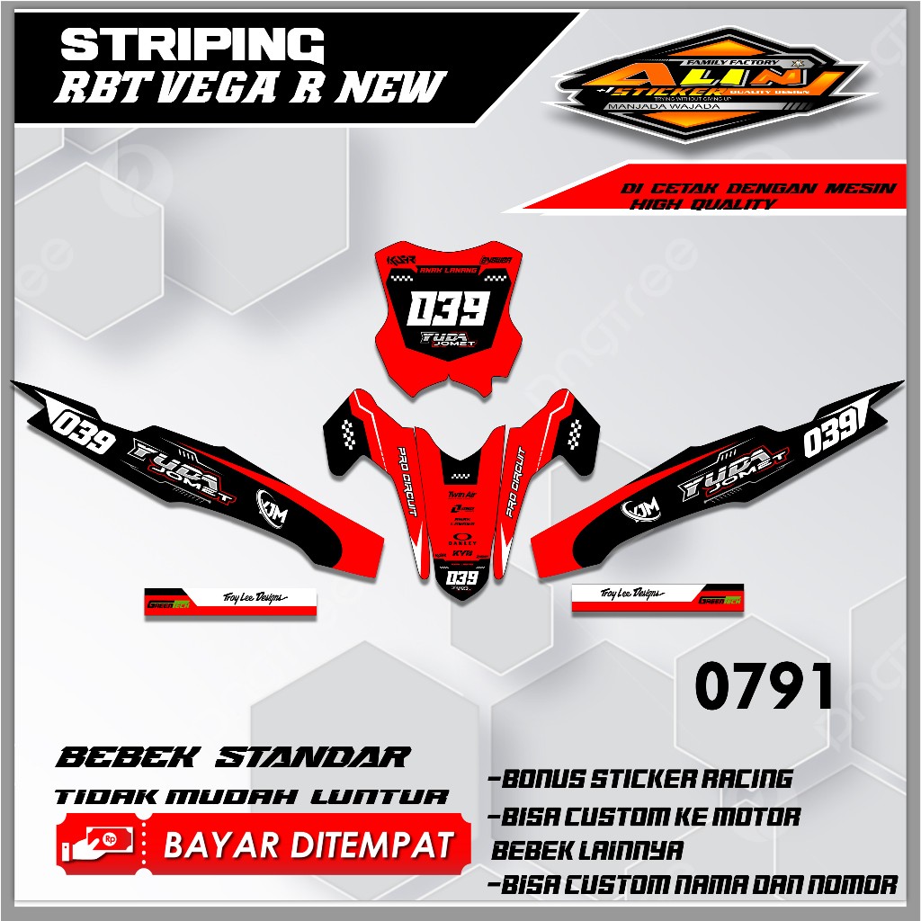 0791 STRIPING RBT VEGA R  NEW - STRIPING VARIASI VEGA R NEW  DESAIN RACING