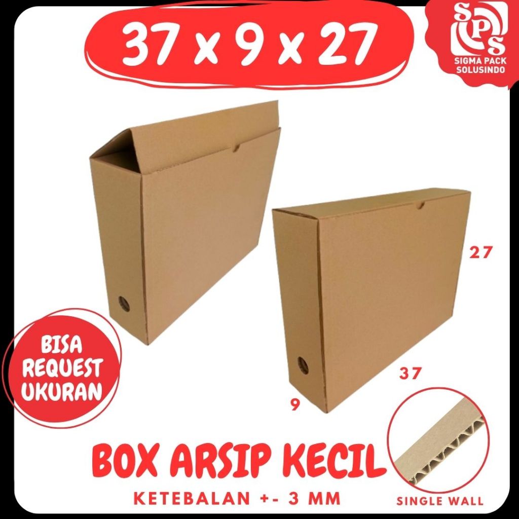 Box File 37x9x27 Kardus arsip polos box Arsip File storage box Dokumen Arsipbox File Kantor