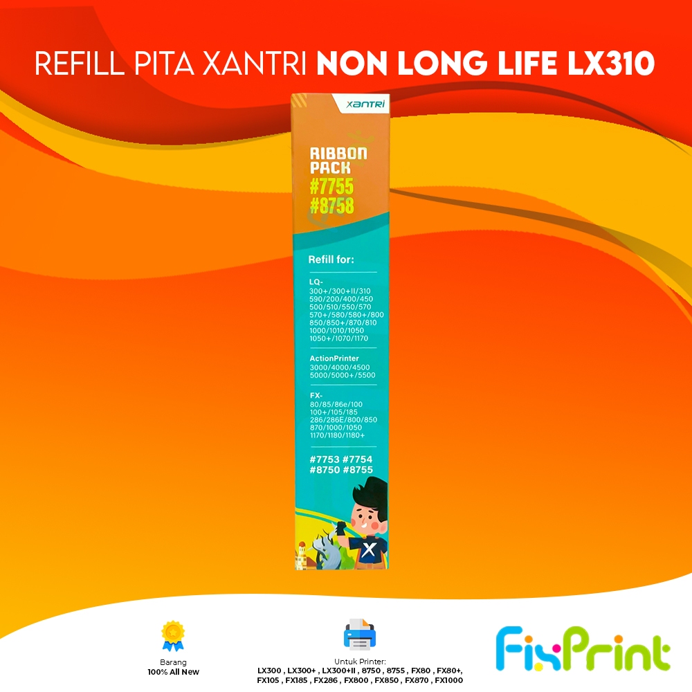 Ribbon Xantri Pita Epsn LX300 LX300+ LX300+II (Pita Refill)