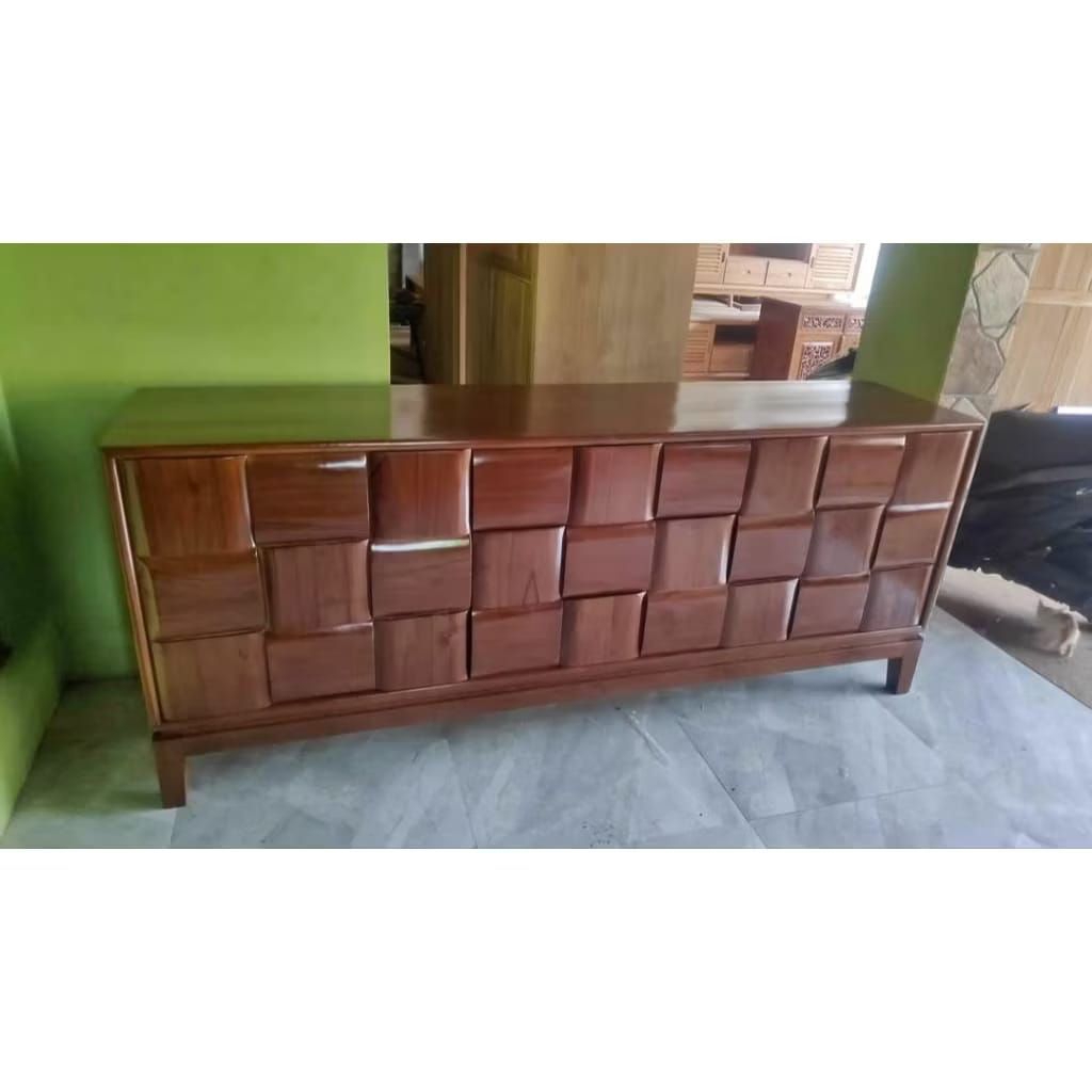 Buffet minimalis kayu jati buffet kayu jati modern