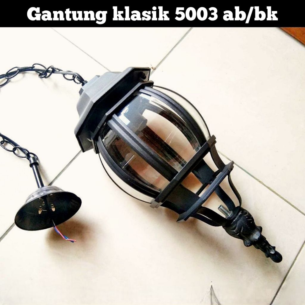 Lampu Gantung Plafon Klasik Rumah Model 5003 Besi