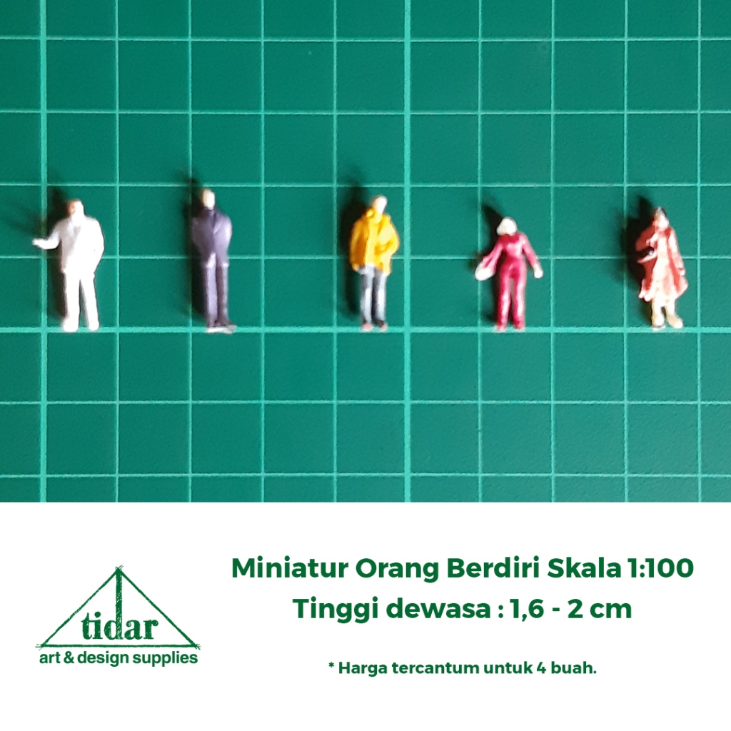 Miniatur Orang Skala 1:100 - Figure - Maket Manusia Warna Warni
