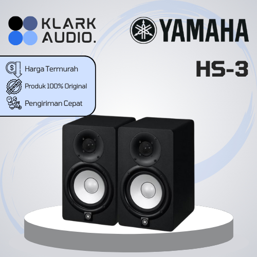 YAMAHA HS 3 / HS3 / HS-3 SPEAKER MONITOR ORIGINAL GARANSI RESMI 100%