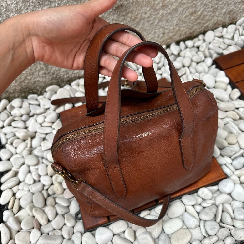 Fossil - Sydney Leather Satchel Medium Brown (ORIGINAL)