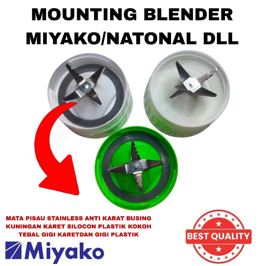 Pisau Mounting Jus Blender Miyako National 6 Mata pisau