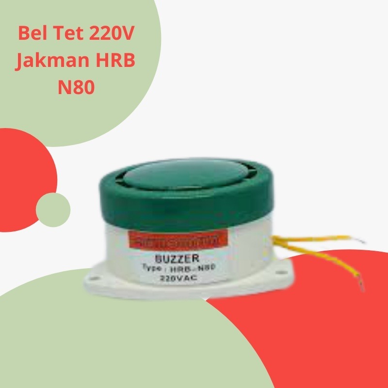 Bel Tet 220V Jakman HRB N80 bel alarm suara nyaring bel alarm rumah Bel Sekolah