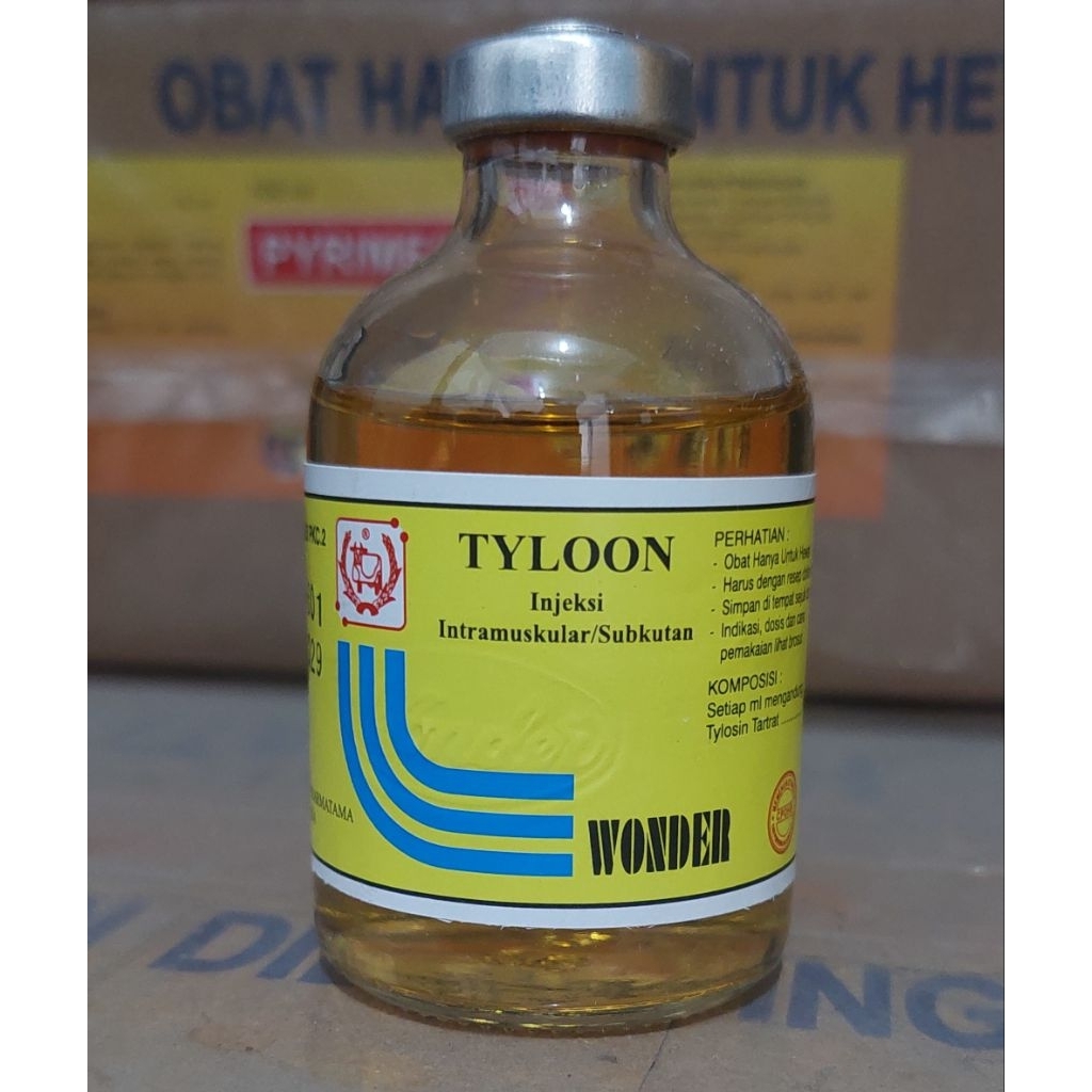 TYLOON injeksi (obat infeksi saluran pernafasan/sesak pada ternak)