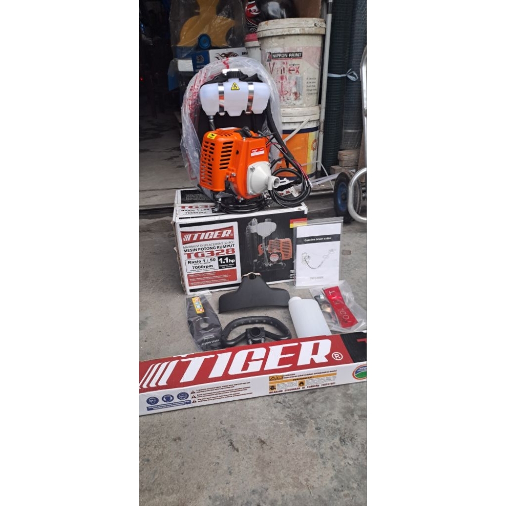 mesin babat rumput gendong Tiger 328