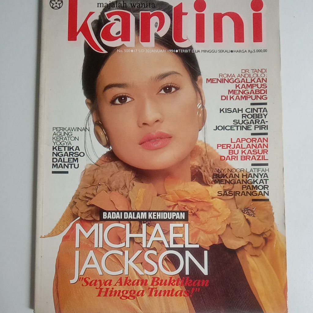 Majalah Kartini Tahun 1994 Cover Dona Frederika Rubyanti Rosalina Harun Wirasaputra