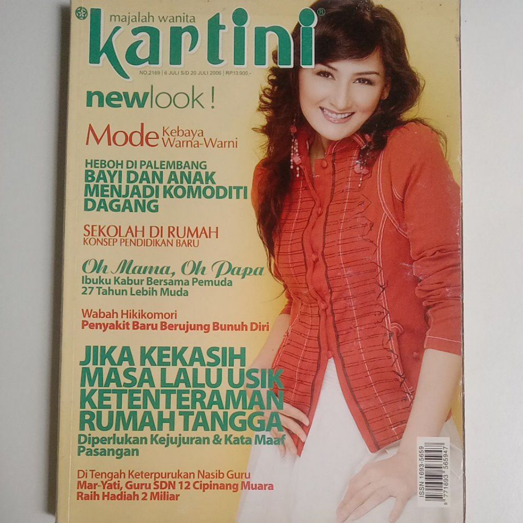 Majalah Kartini Tahun 2006 Cover Margreta Veronica Ratuliu (Semifinalis Gadsam'96)