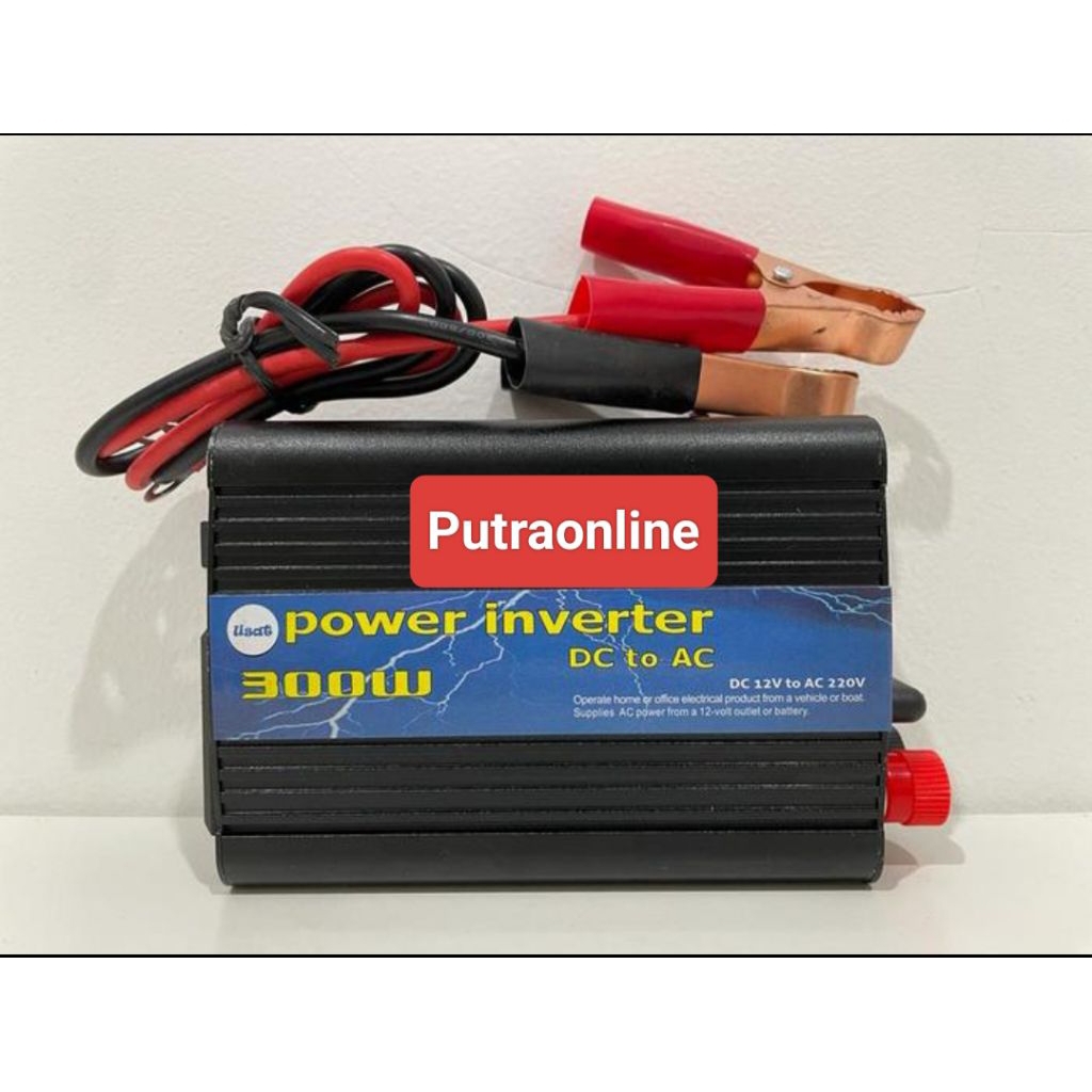 Inverter 300W DC 12V - AC 220V USAT / Inverter DC 12 Volt to AC 220V 300 Wat Usat