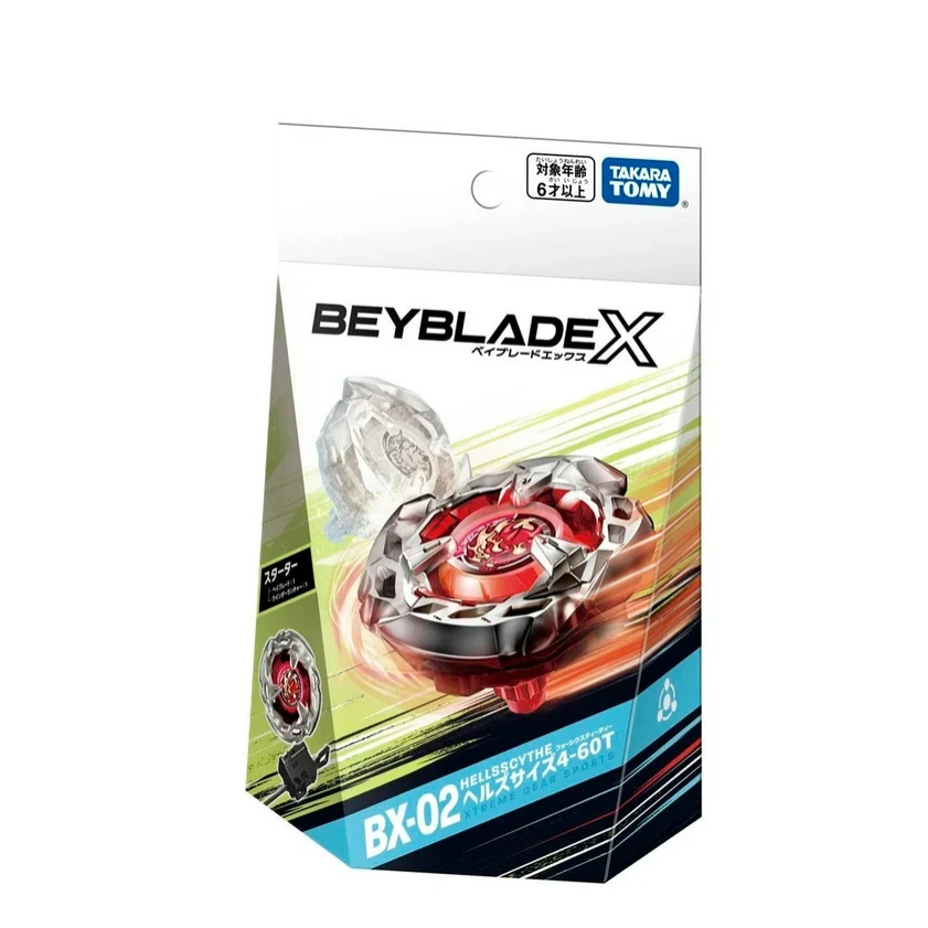 Takara Tomy Beyblade X BX-02 Starter Hells Scythe 4-60T