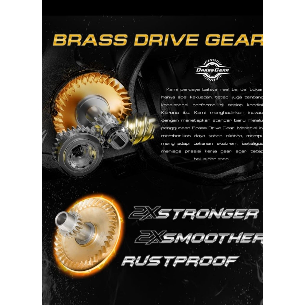 Reel Daido Octa Brass Gear 2000, 3000 & 4000RK