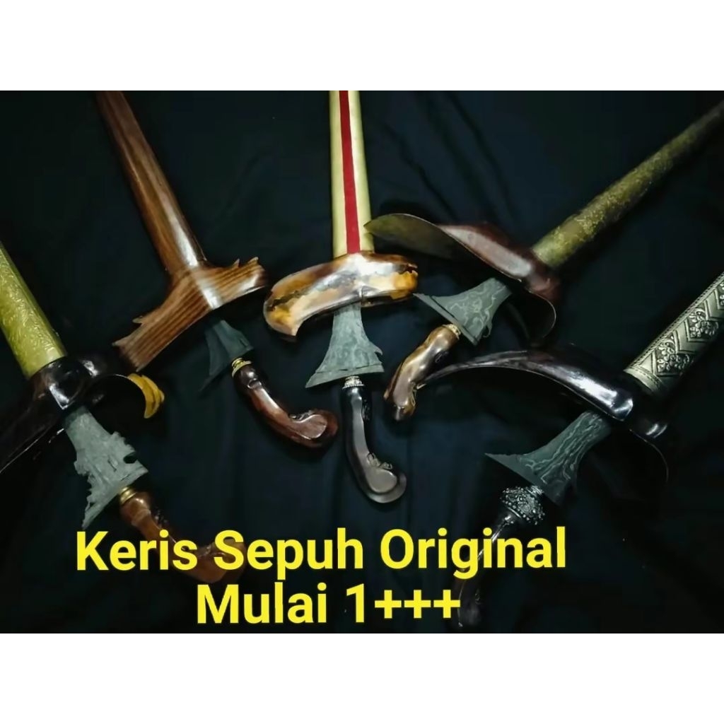 Keris Sepuh Pamor Udan Mas Original Kuno Tua