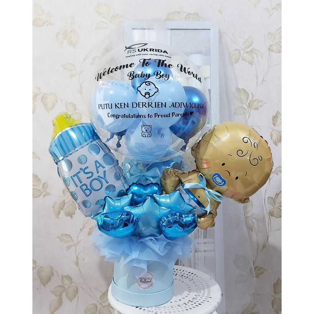 [INSTANT JKT 1HARI JD] BABY BORN BUCKET BALLOON BUKET BALON WISUDA BUCKET BALLOON BIRTHDAY BUKET SNA
