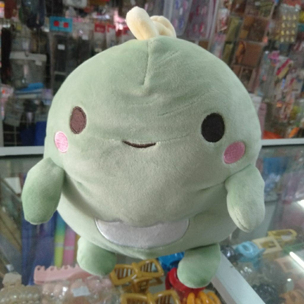 Boneka Dino Hijau kecil Lucu
