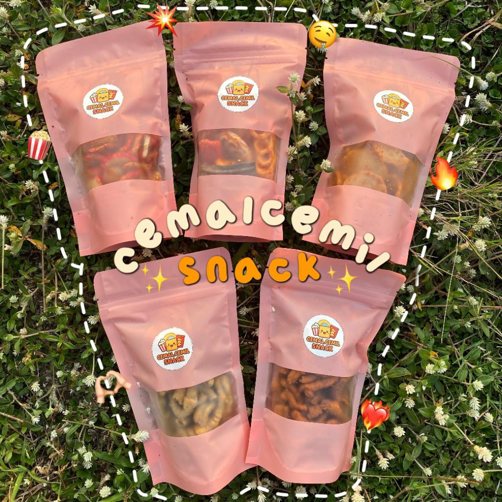 cemalcemil snack - jajan kiloan termurah basreng usus seblak snack kiloan