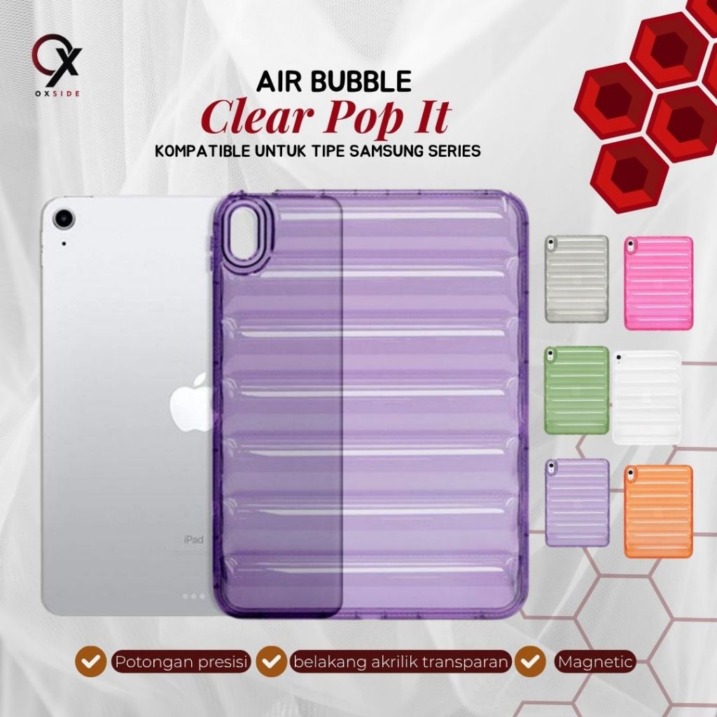 Case Bubble Pop It For Samsung Tab A9 / A9+ / S6 Lite /A7 LITE / A8 / S9 FE/ S9 11 Inch No FIngerpri