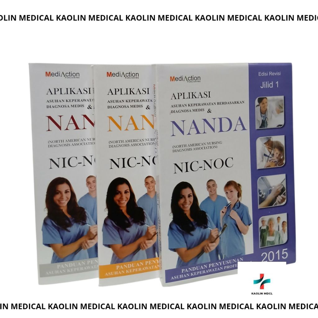1 PAKET APLIKASI NANDA & NIC NOC 2015 JILID 1,2,3 TERLARIS (DAPAT 3 BUKU)