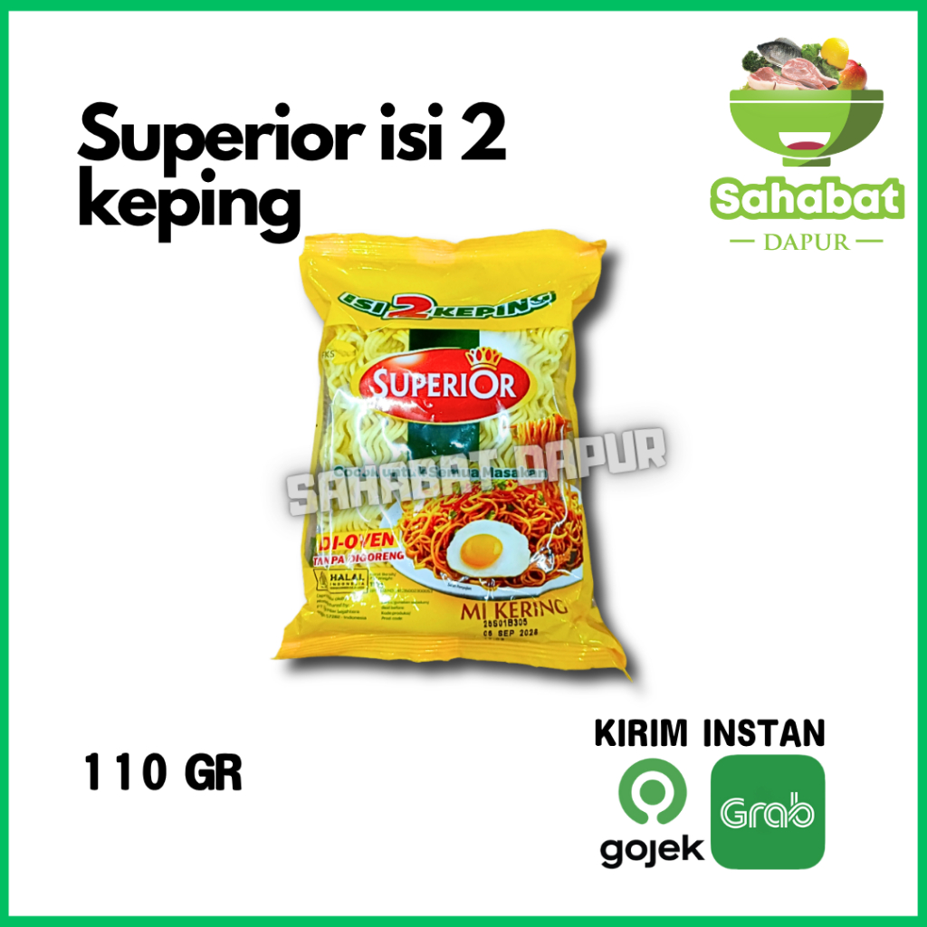 Mi Superior / Mie Rebus / Mie Goreng isi 2 keping ( 110 gr )