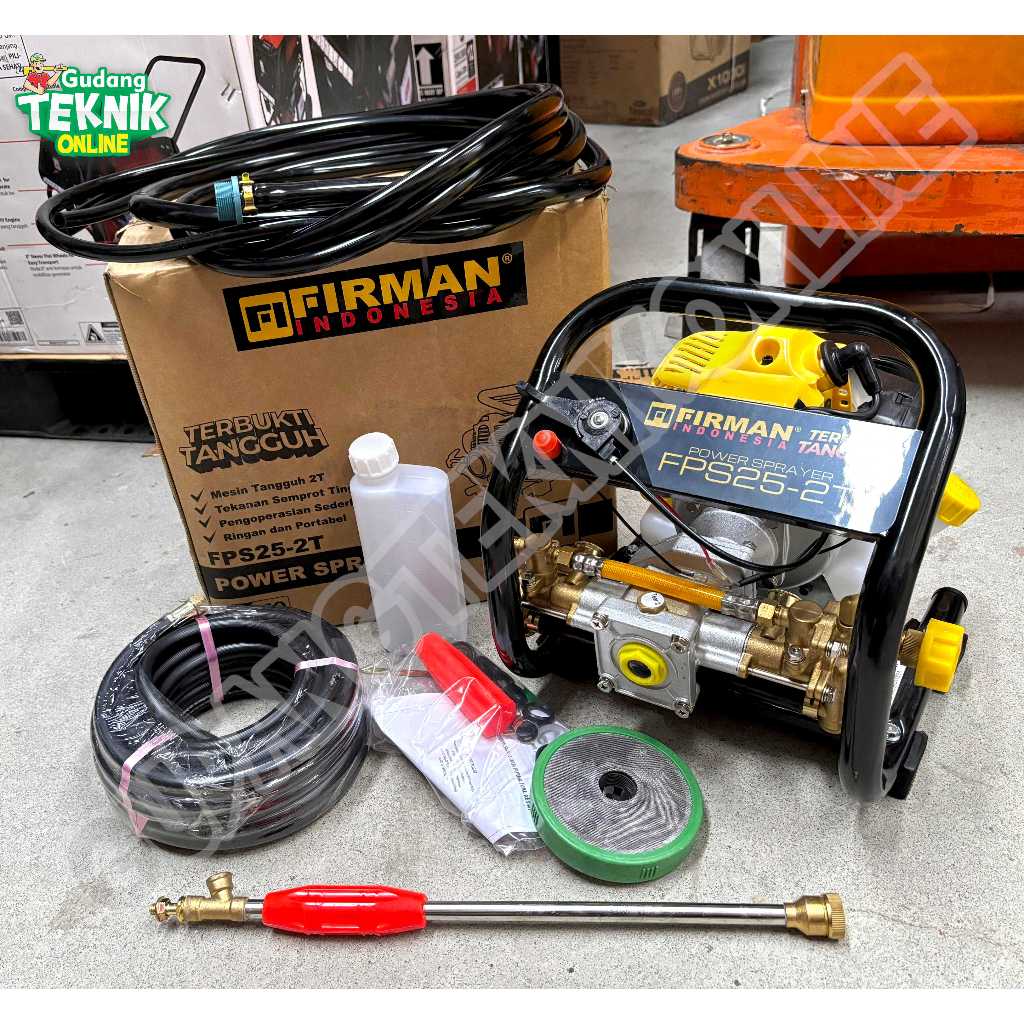 FIRMAN Power Sprayer Portable FIRMAN FPS25-2T FPS25-4T  2Tak 4Tak / Mesin Pompa Steam Motor Mobil Sp
