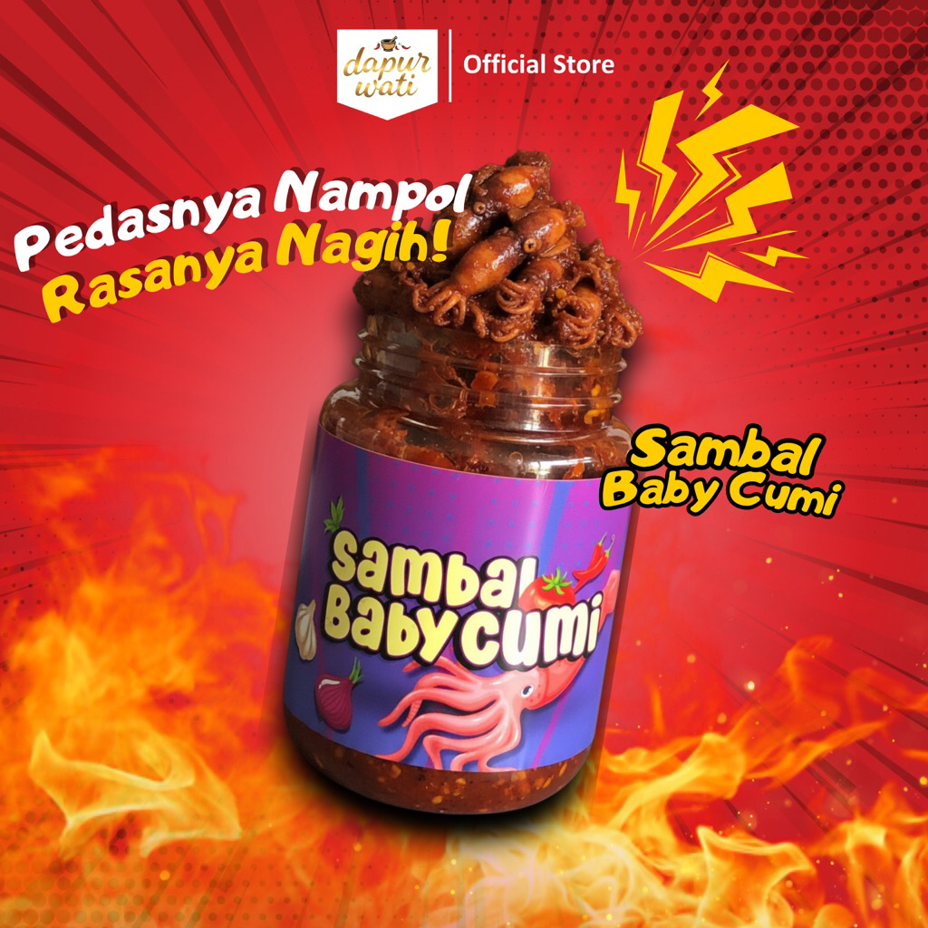 Sambal Baby Cumi Dapur Wati | Sambal cumi asli, Rasa Nampol