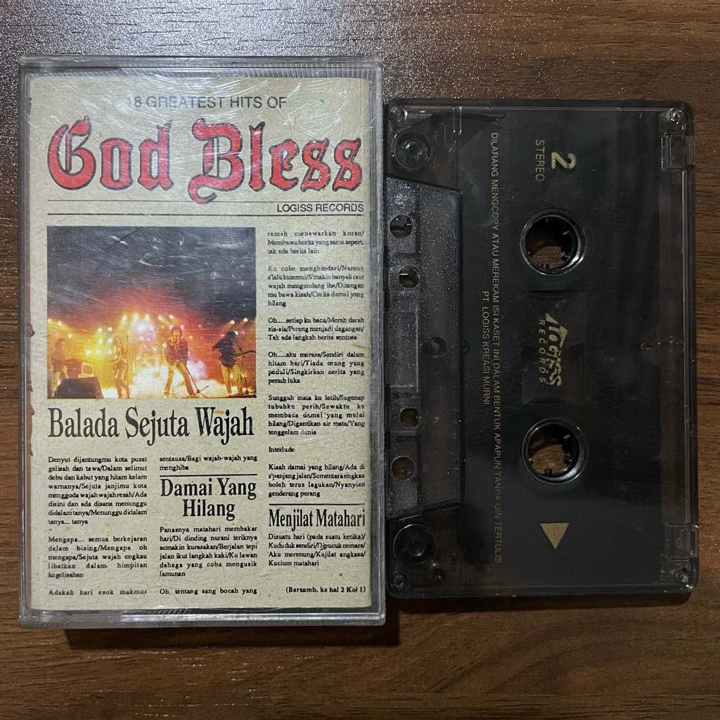 Kaset pita - Godbless - 18 Greatest Hits