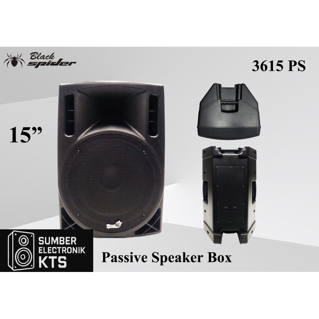 Speaker pasif black spider 15 inch ty 3615 spiker passive 15inch